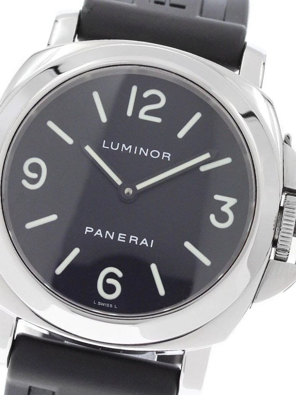 PANERAI Luminor Base 44MM PAM00112 black Dial Hand Winding Men's Watch_951909